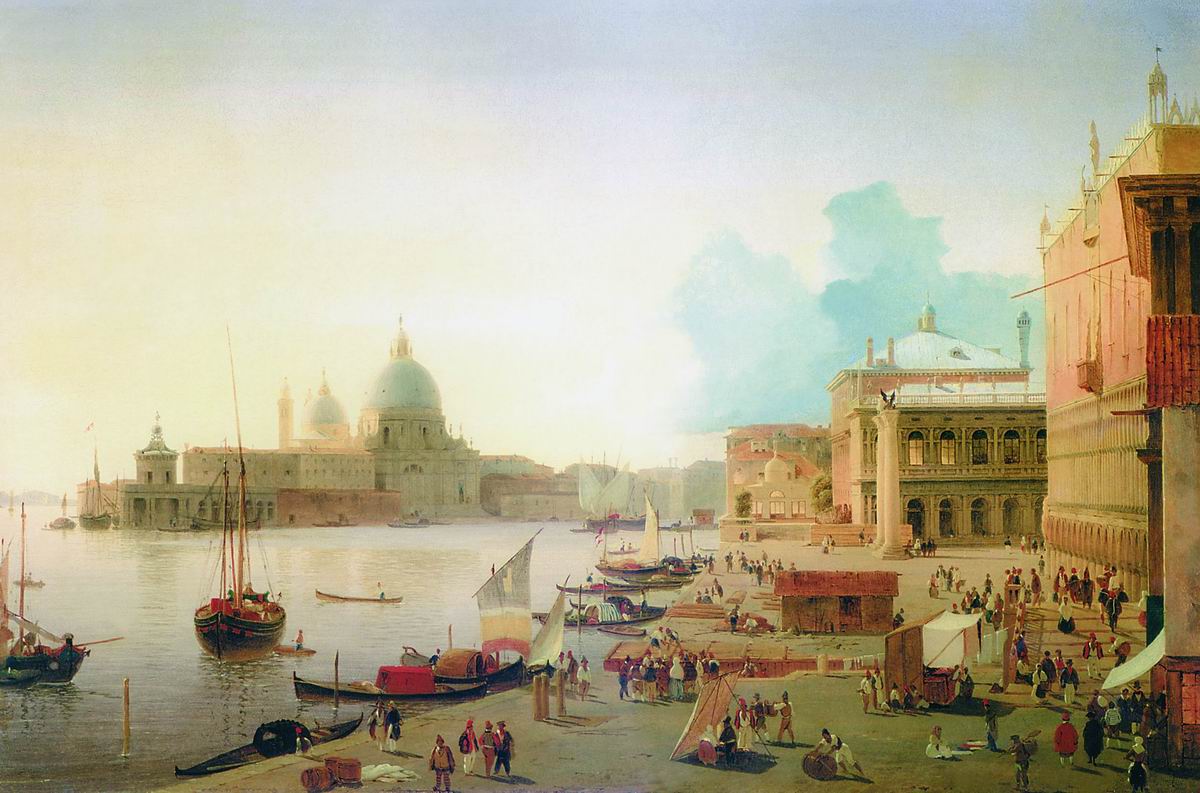 Мордвинов. Набережная Дельи Скъявони в Венеции. 1835