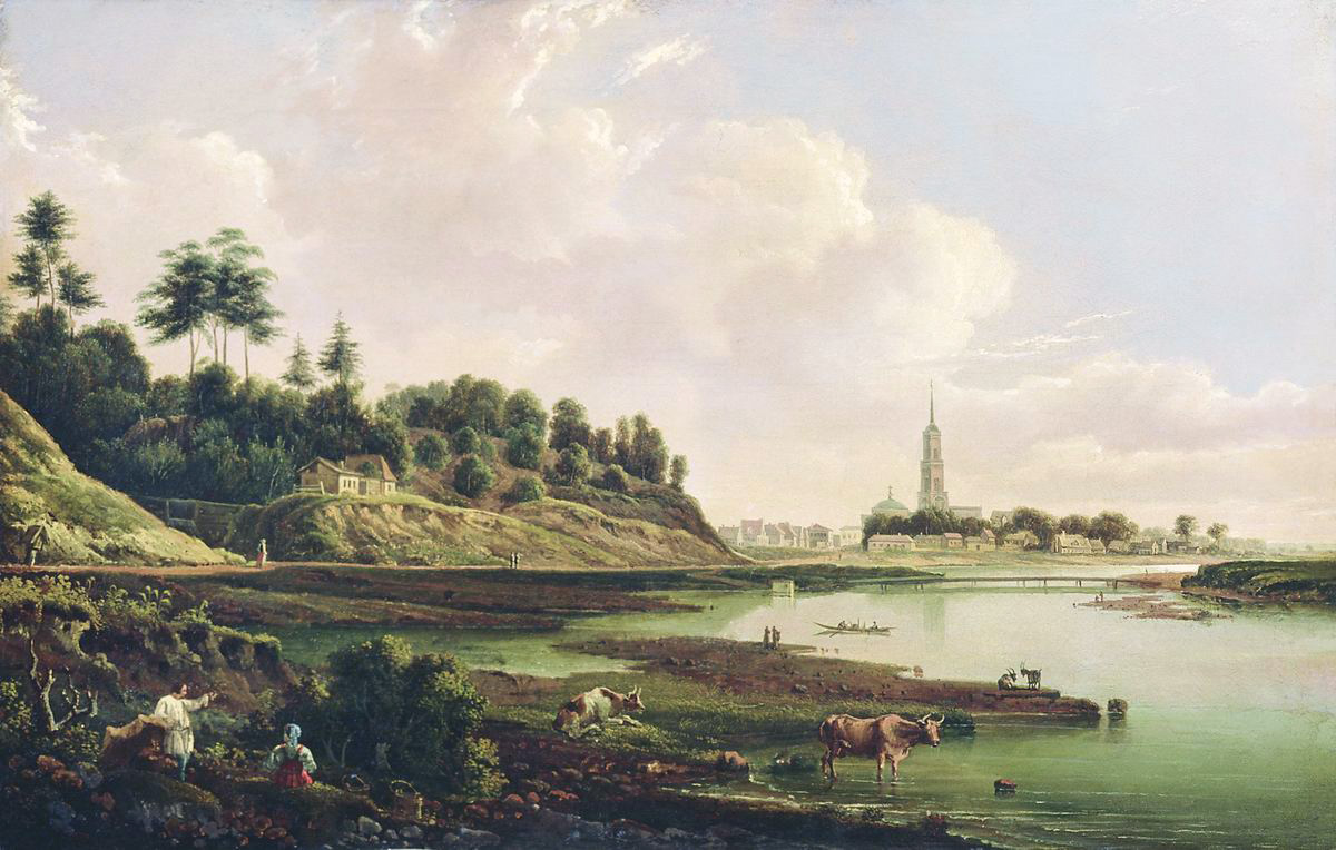 Рабус. Вид Звенигорода. Вторая четверть XIX века