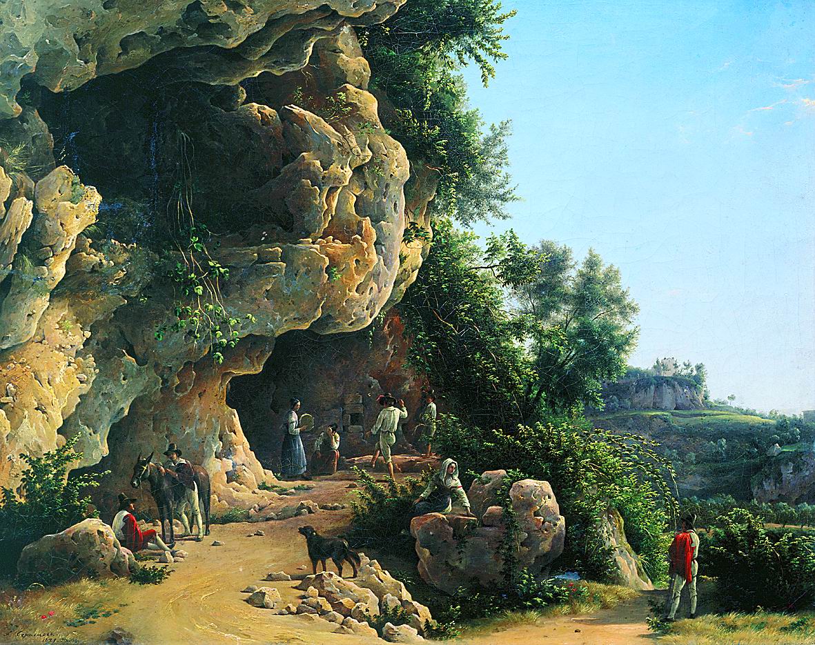 Чернецов Г.. Вид в Субиако. 1841