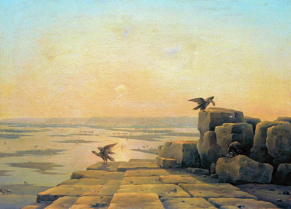 Чернецов Г.. Разлив Нила. 1842