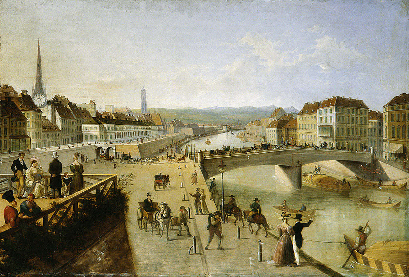 Чернецов Г.. Мост Фердинанда в Вене. 1840