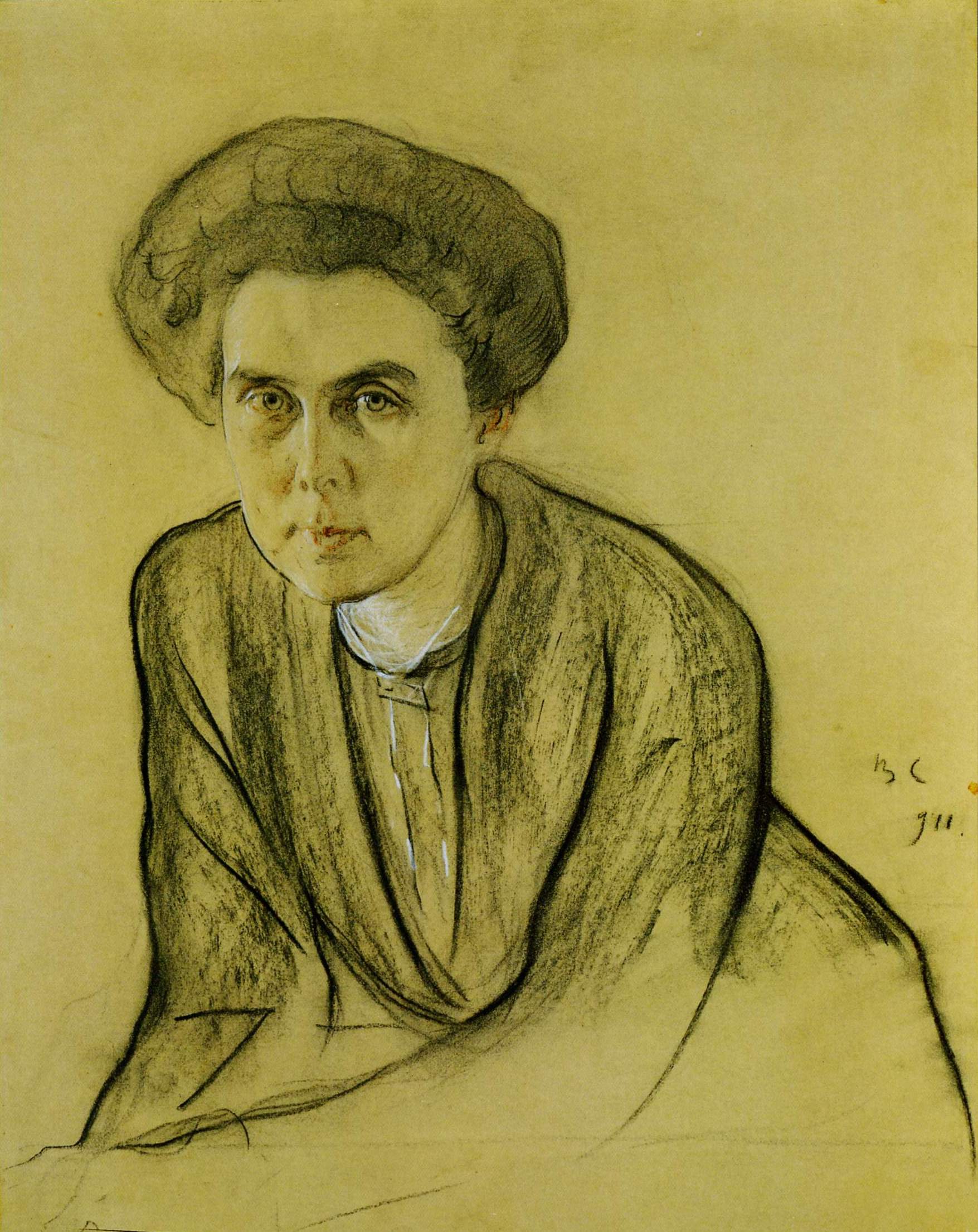 Серов В.. Портрет неизвестной  . 1911