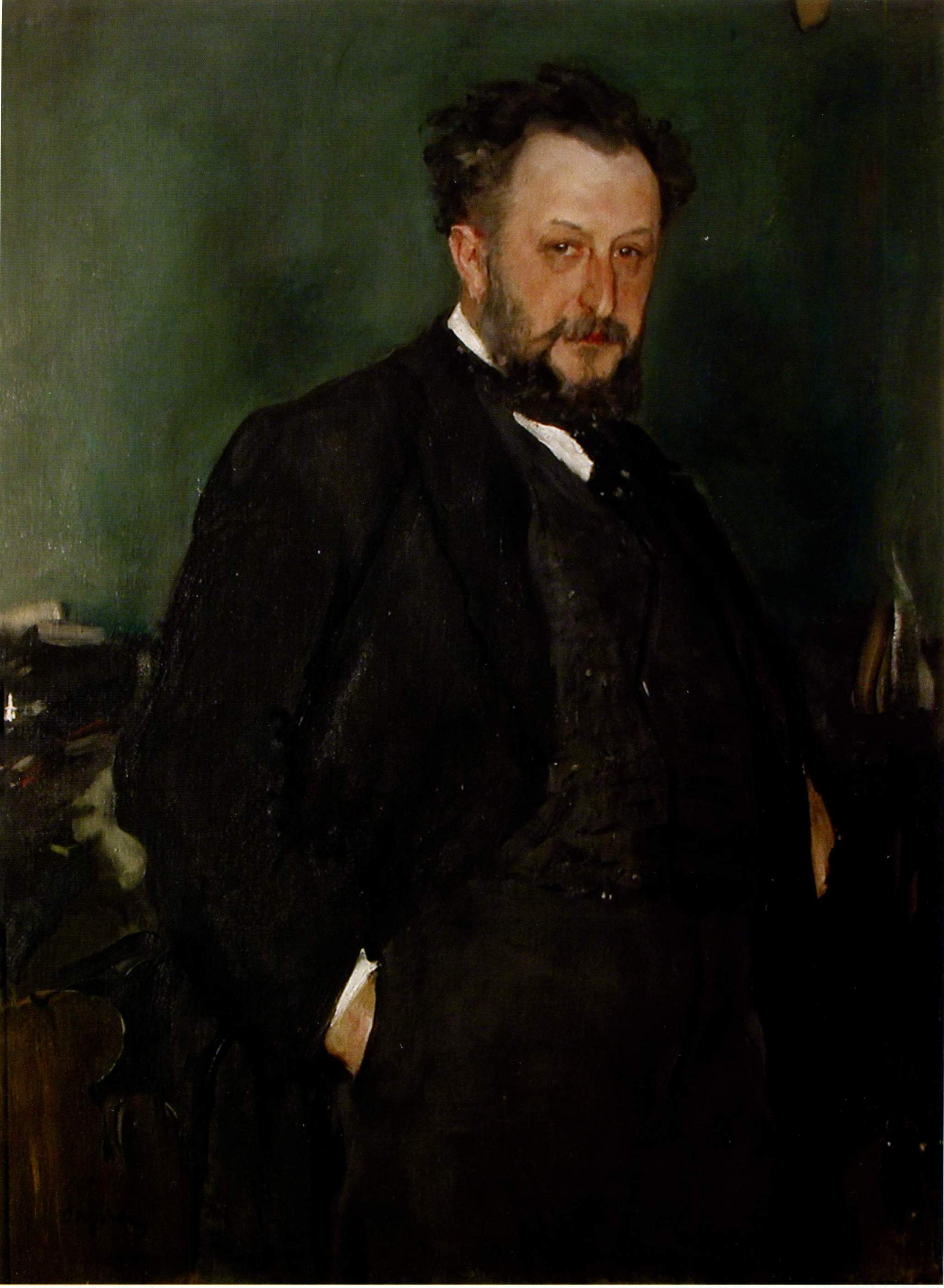 Серов В.. Портрет инженера А.М. Горяинова. 1901  
