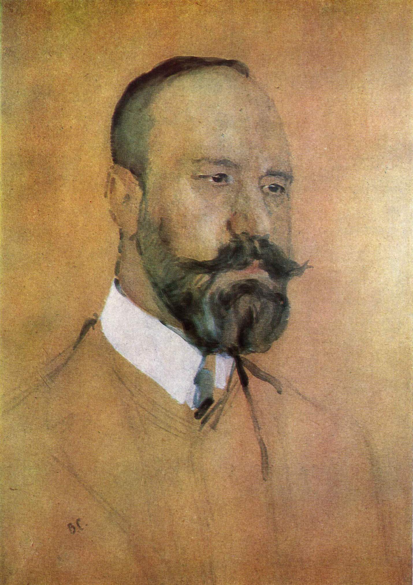 Серов В.. Портрет Перцова. 1904