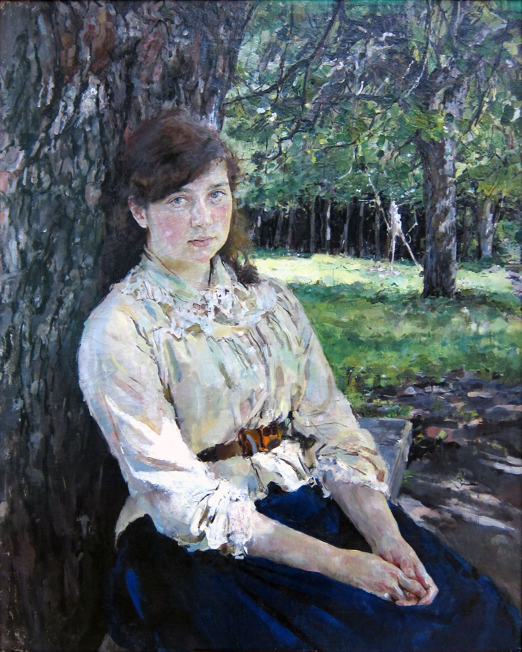 Серов В.. Девушка, освещенная солнцем (Портрет М.Я.Симонович). 1888
