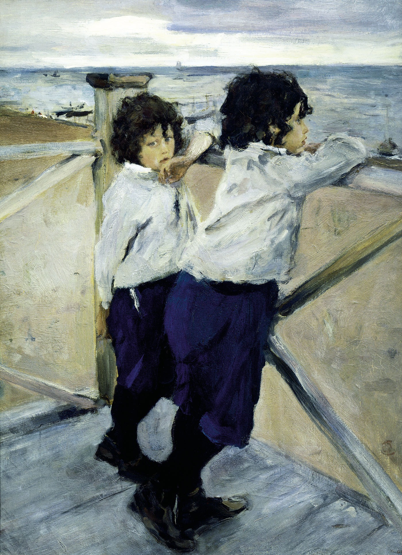 Серов В.. Дети (Саша и Юра Серовы). 1899