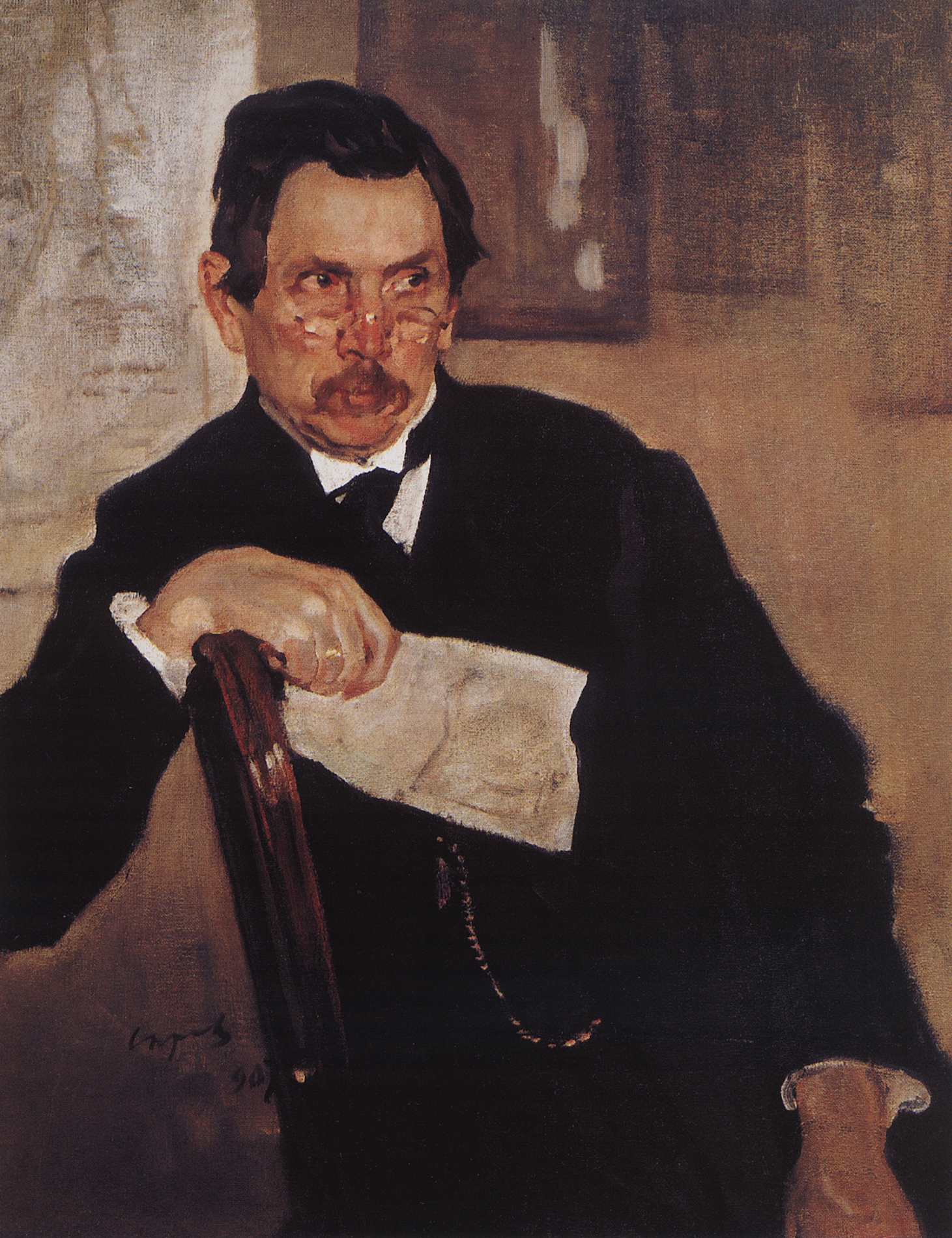 Серов В.. Портрет А.В.Касьянова. 1907