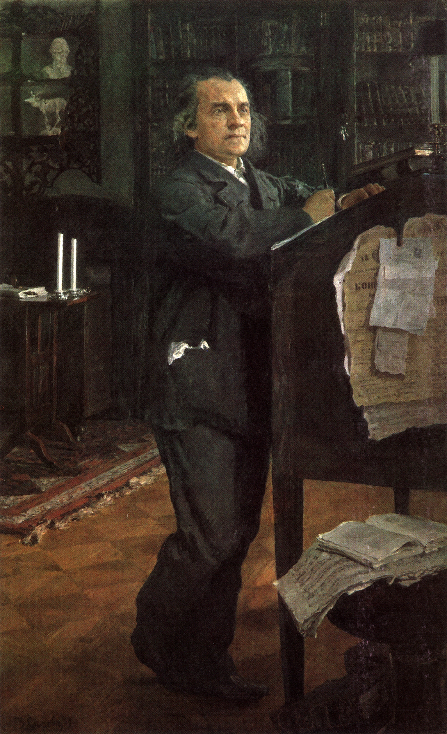 Серов В.. Портрет композитора А.Н.Серова, отца художника. 1888-1889
