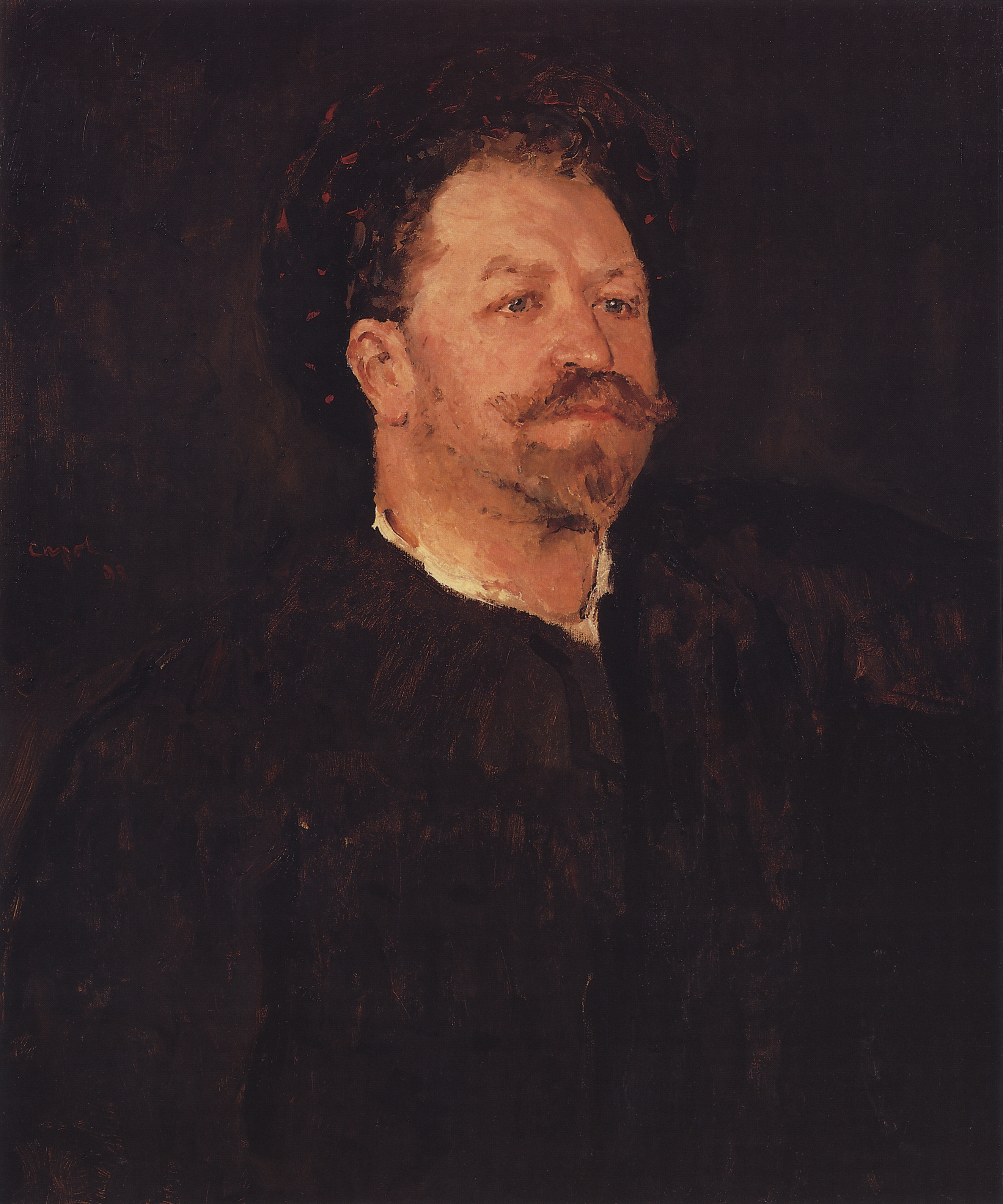 Серов В.. Портрет итальянского певца Франческо Таманьо. 1891-1893