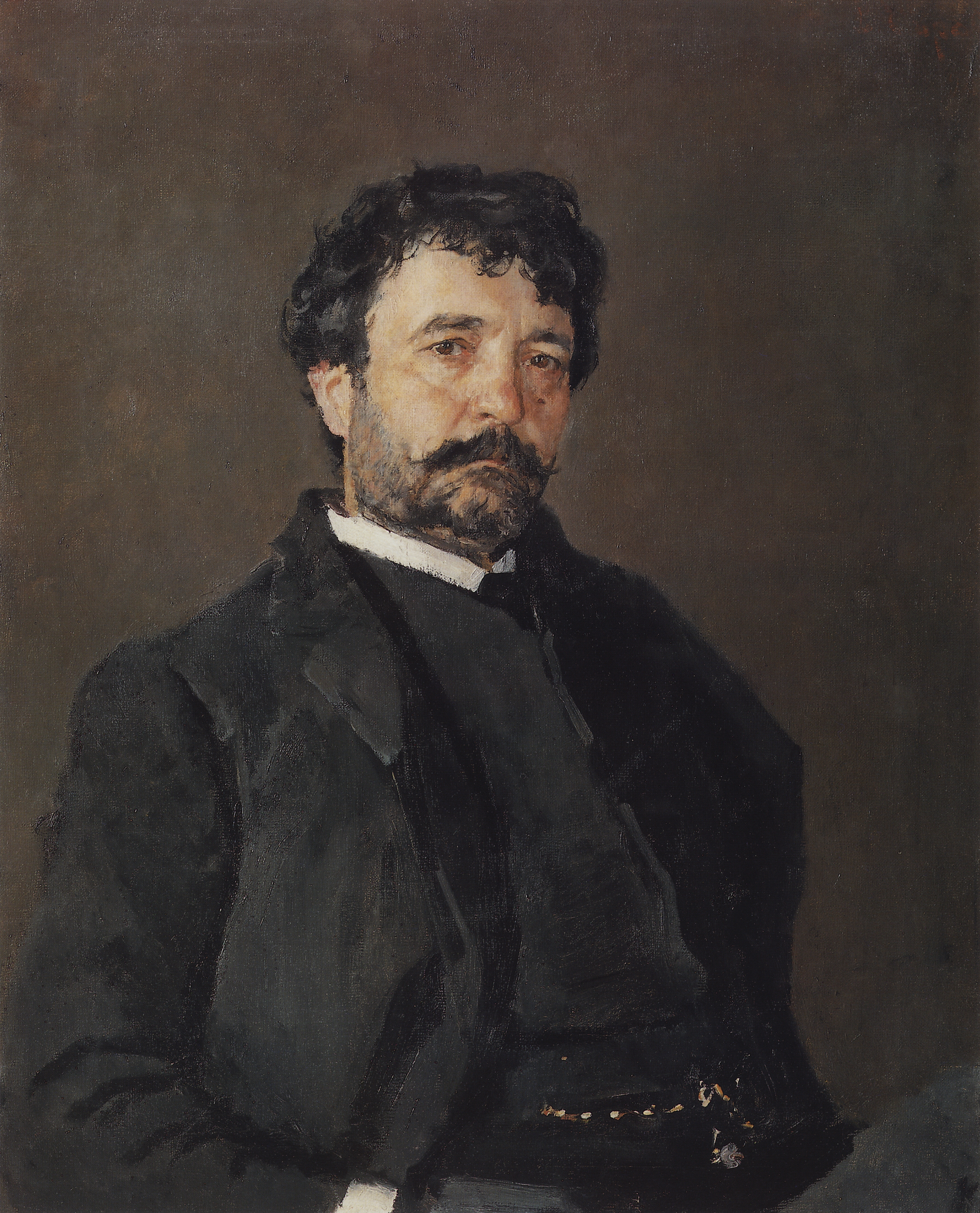 Серов В.. Портрет итальянского певца Анджело Мазини. 1890