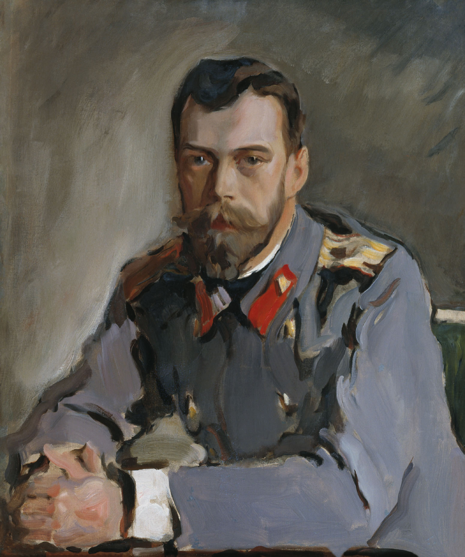 Серов В.. Портрет императора Николая II. 1900