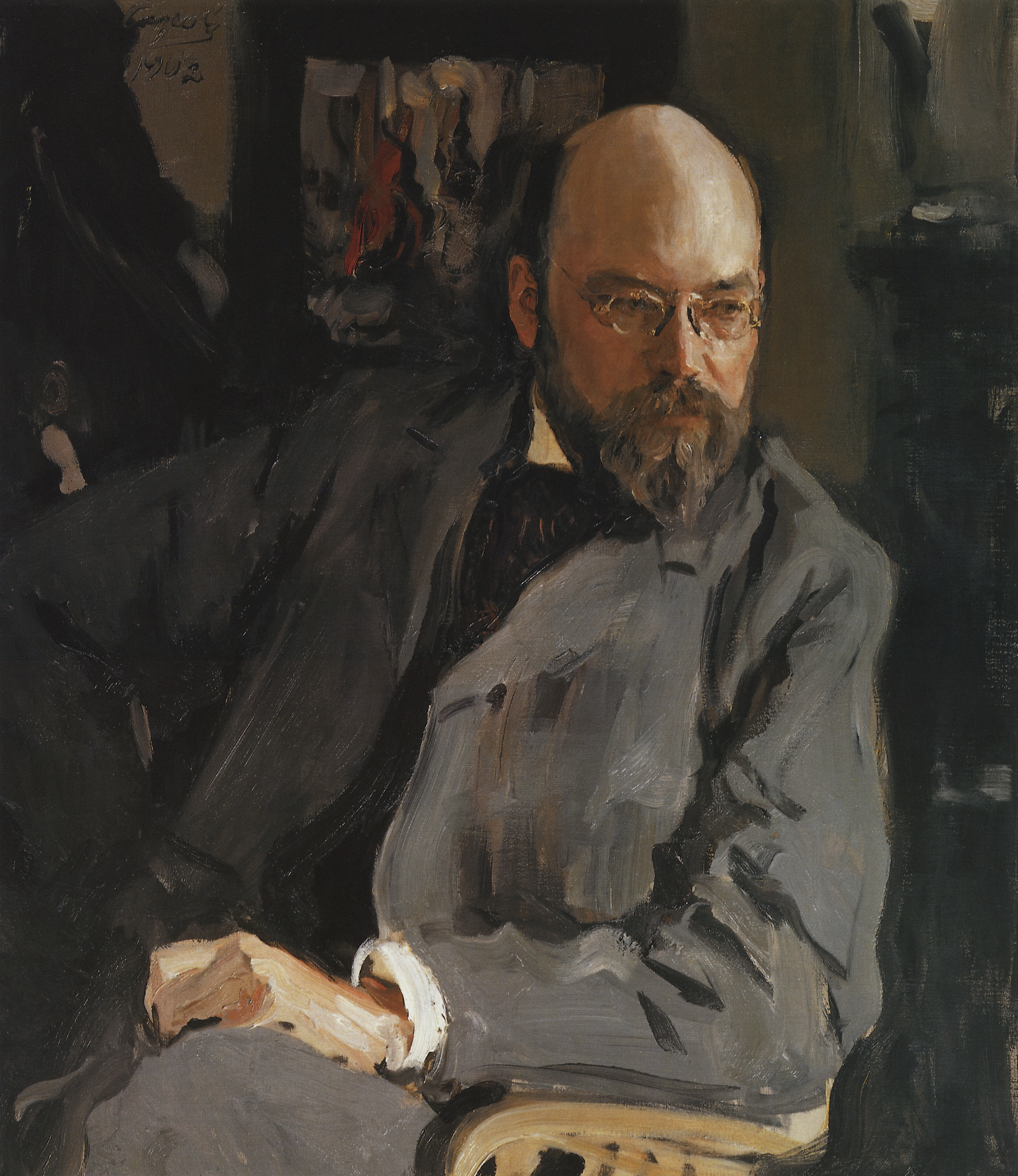 Серов В.. Портрет художника И.С.Остроухова. 1902