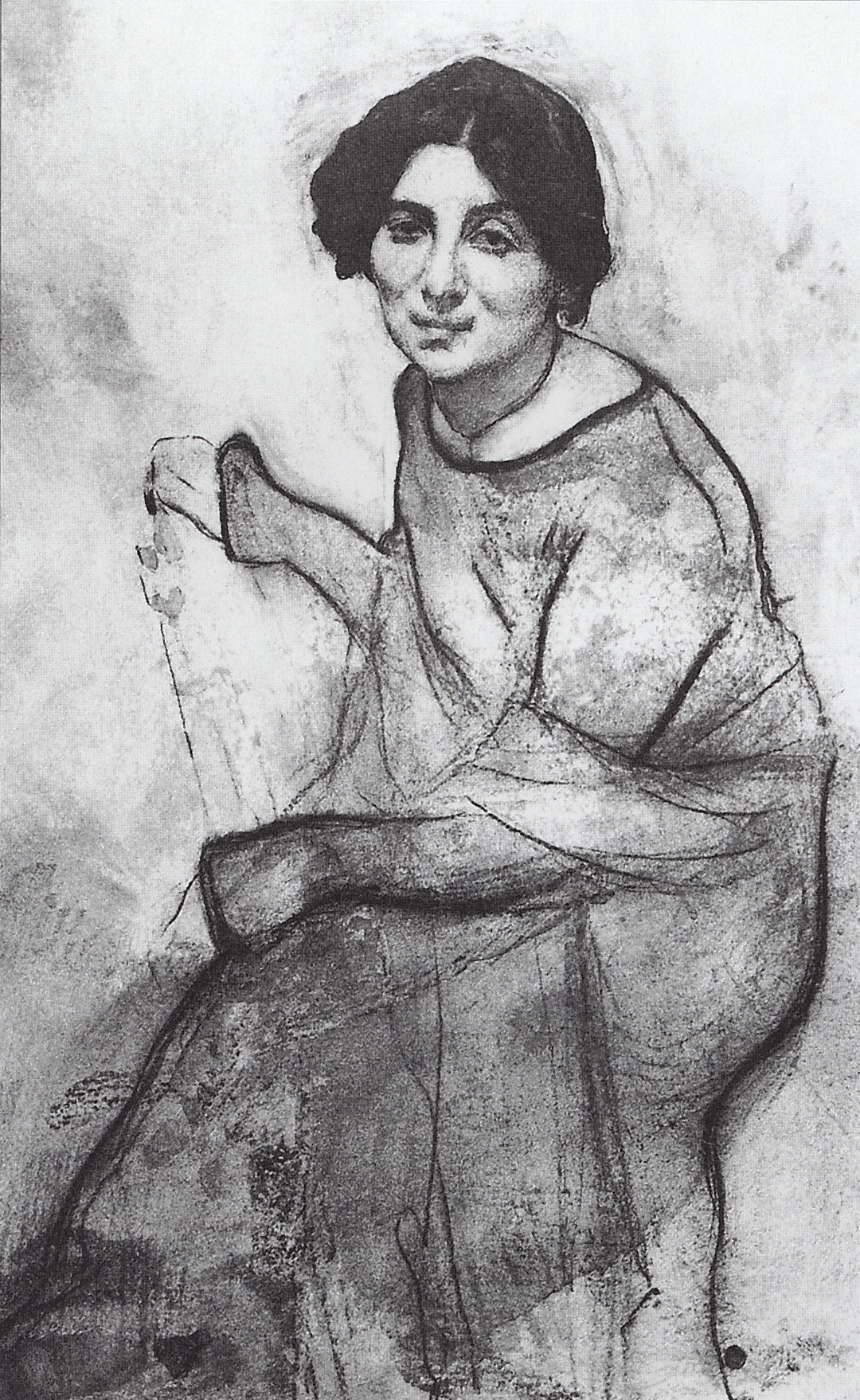 Серов В.. Портрет пианистки Ванды Ландовской. 1907