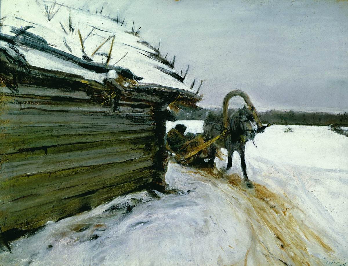 Серов В.. Зимой. 1898