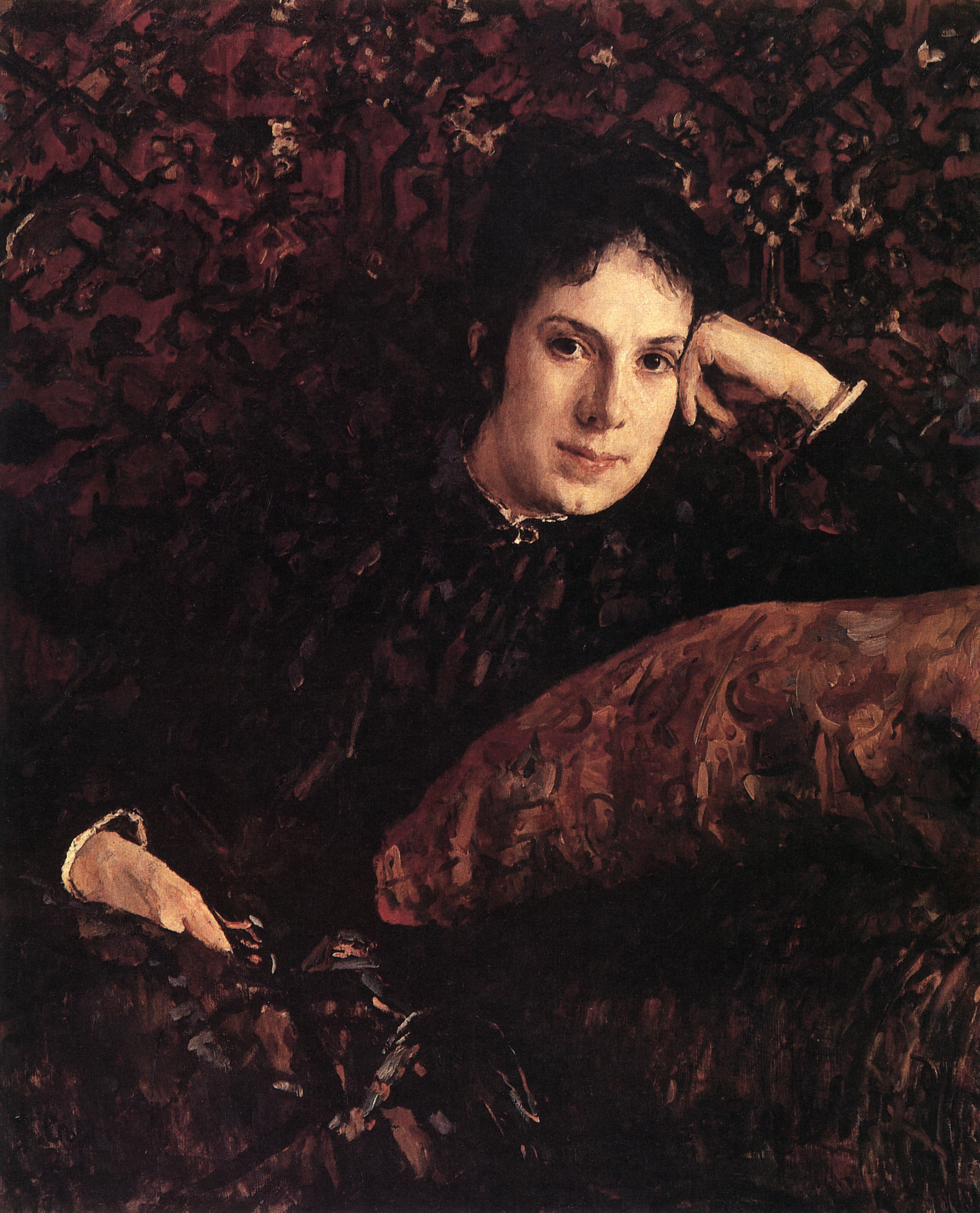 Серов В.. Портрет Е.Н.Чоколовой. 1887