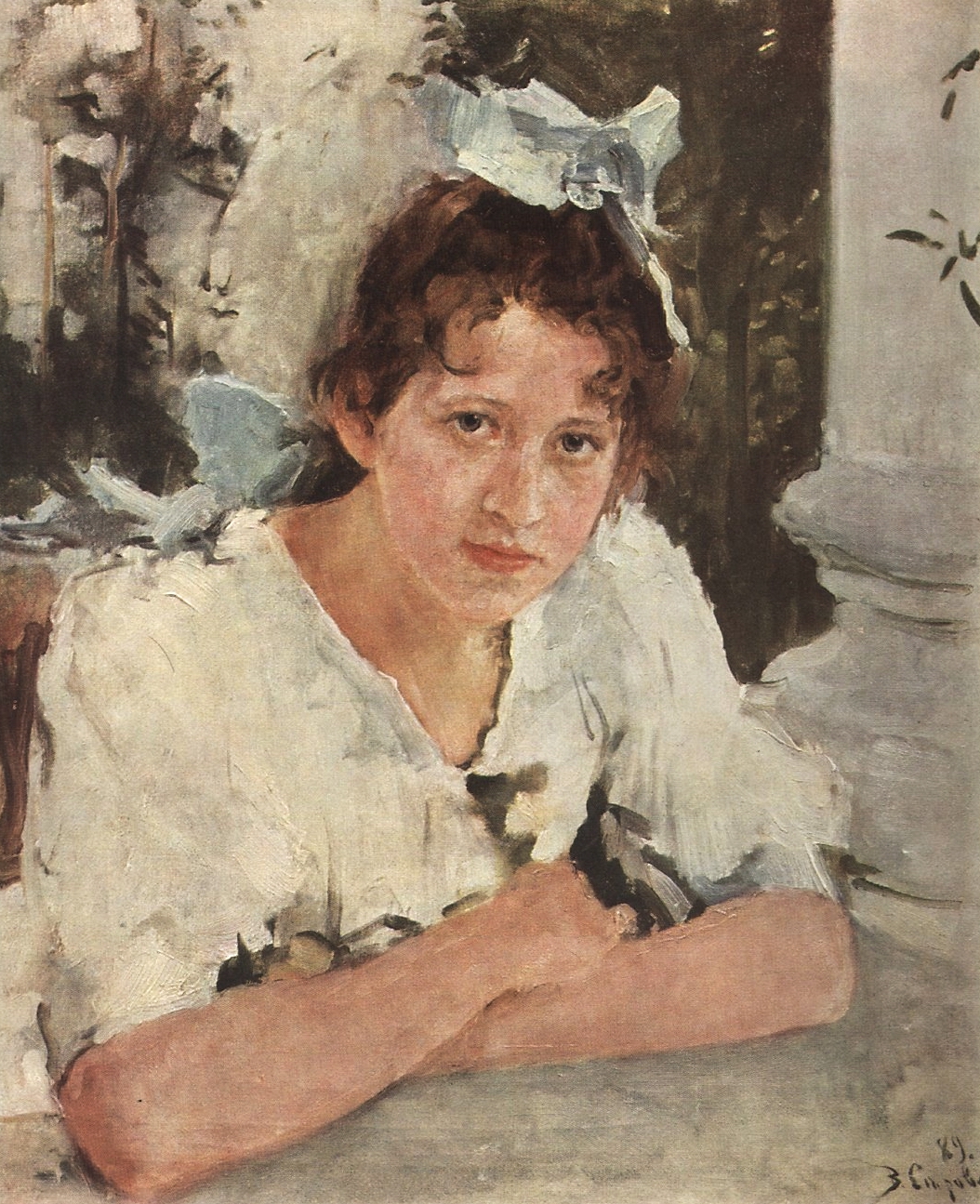 Серов В.. Портрет П.А.Мамонтовой. 1889