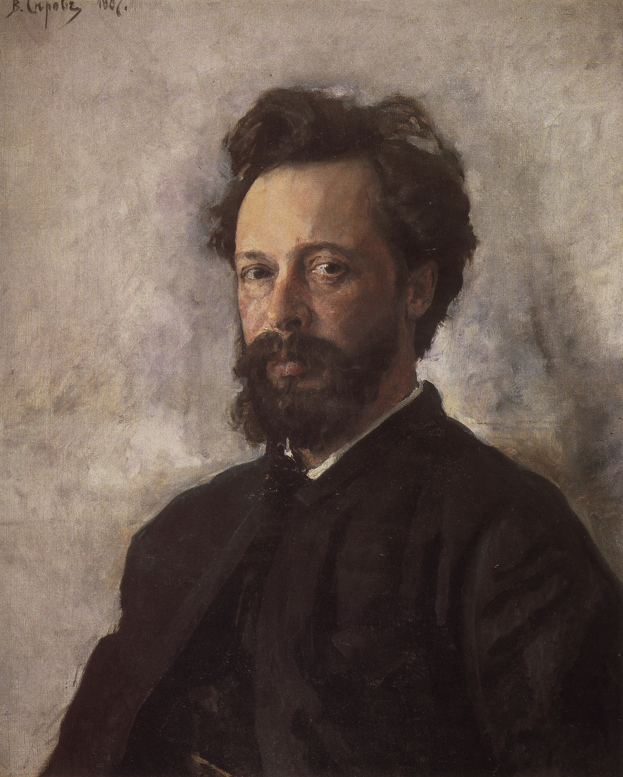 Серов В.. Портрет С.П.Чоколова. 1887