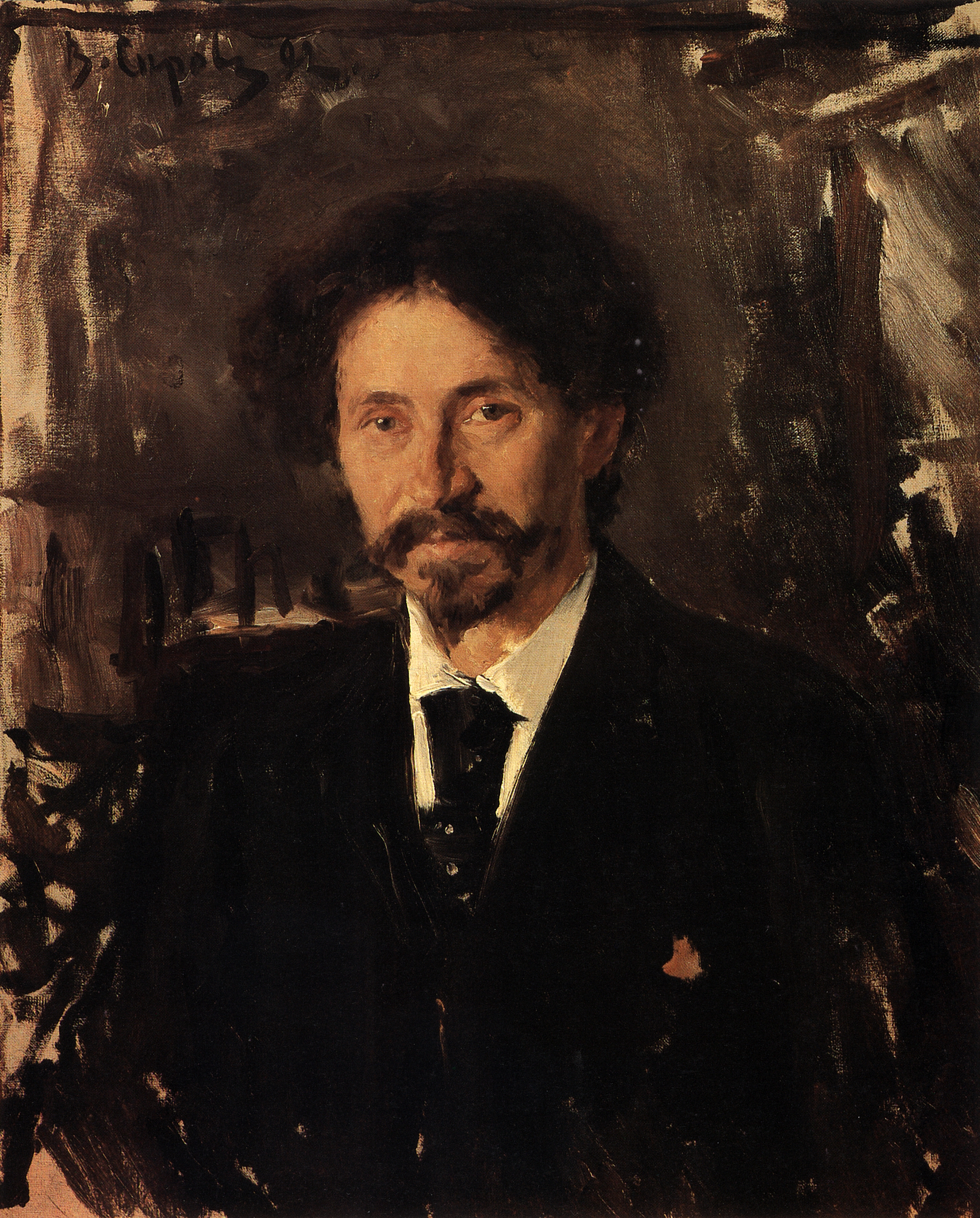 Серов В.. Портрет художника И.Е.Репина. 1892