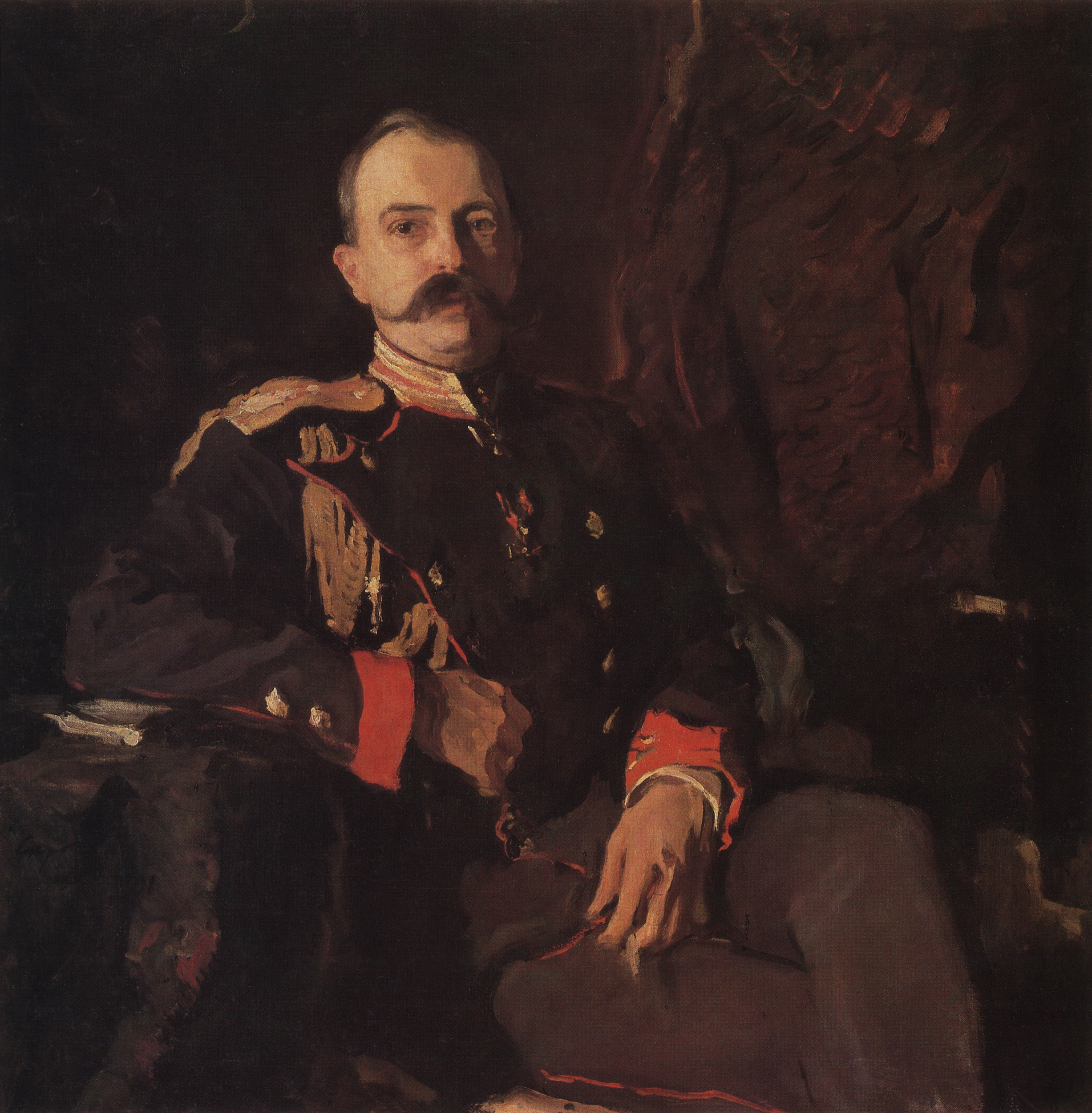 Серов В.. Портрет вел. кн. Георгия Михайловича. 1901