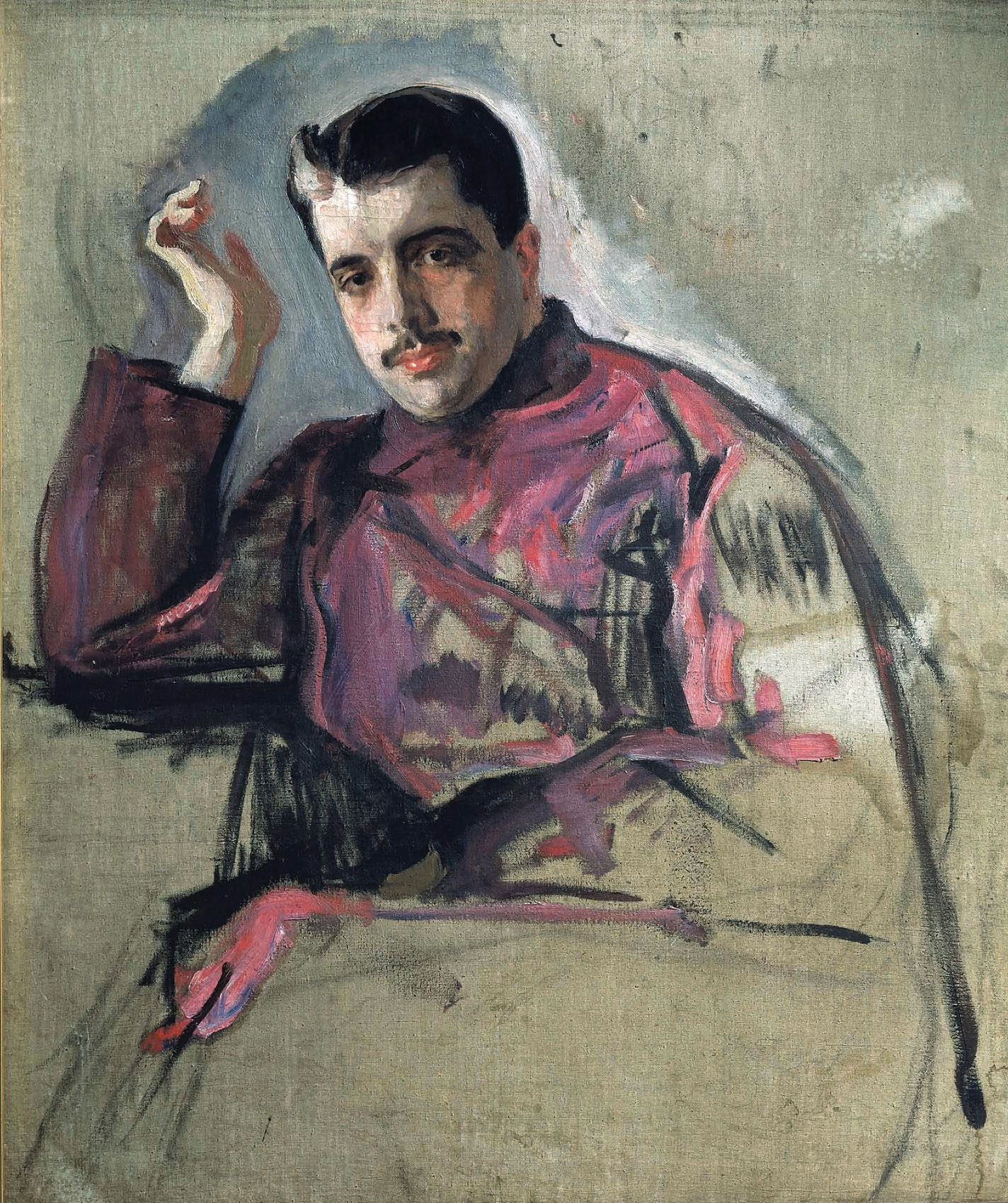 Серов В.. Портрет С.П.Дягилева. 1904