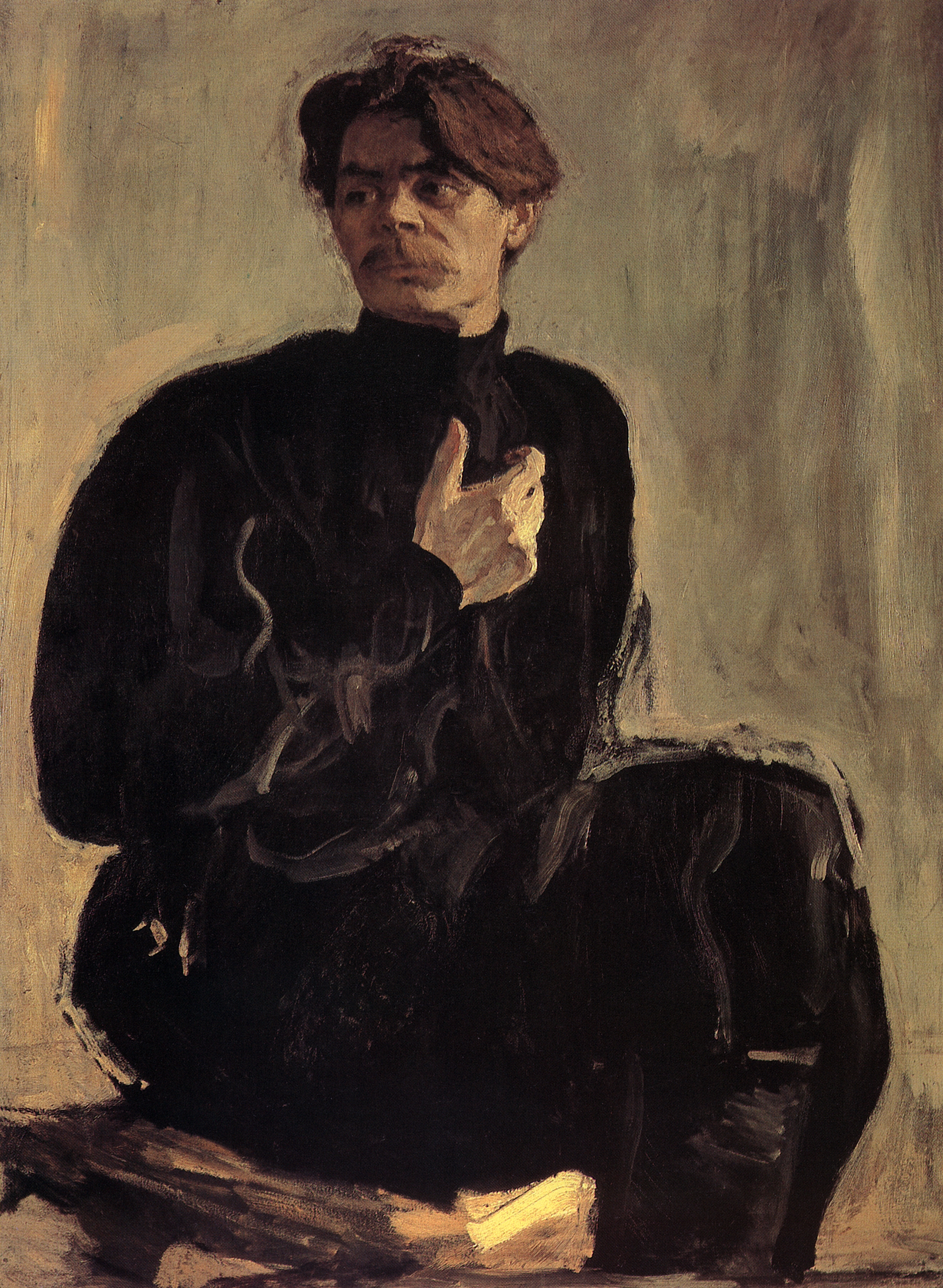 Серов В.. Портрет писателя А.М.Горького. 1905