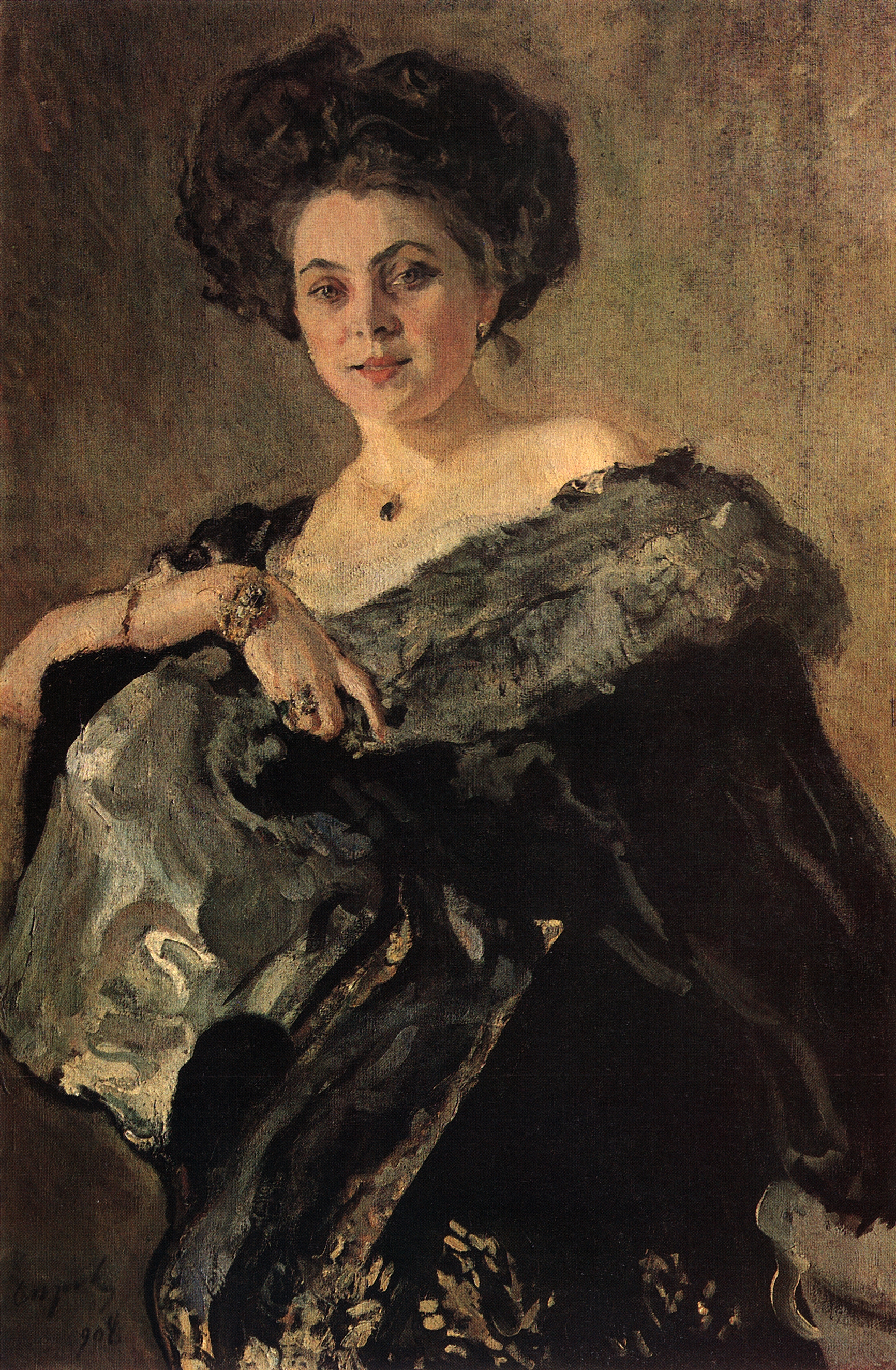 Серов В.. Портрет Е.С.Морозовой. 1908