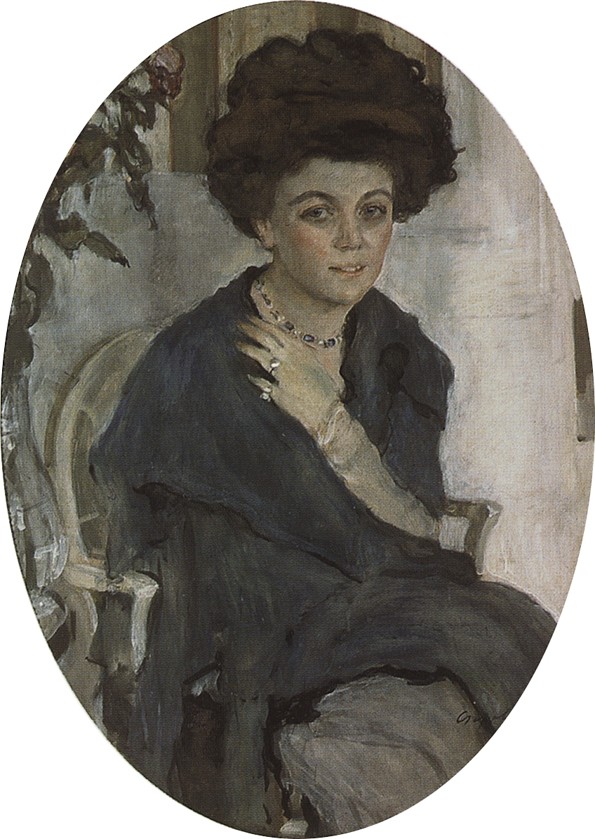Серов В.. Портрет Е.П.Олив. 1909