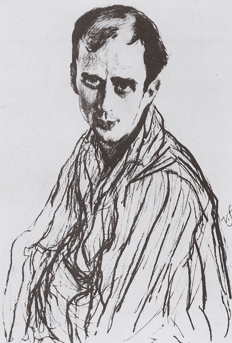 Серов В.. Портрет М.М.Фокина. 1909