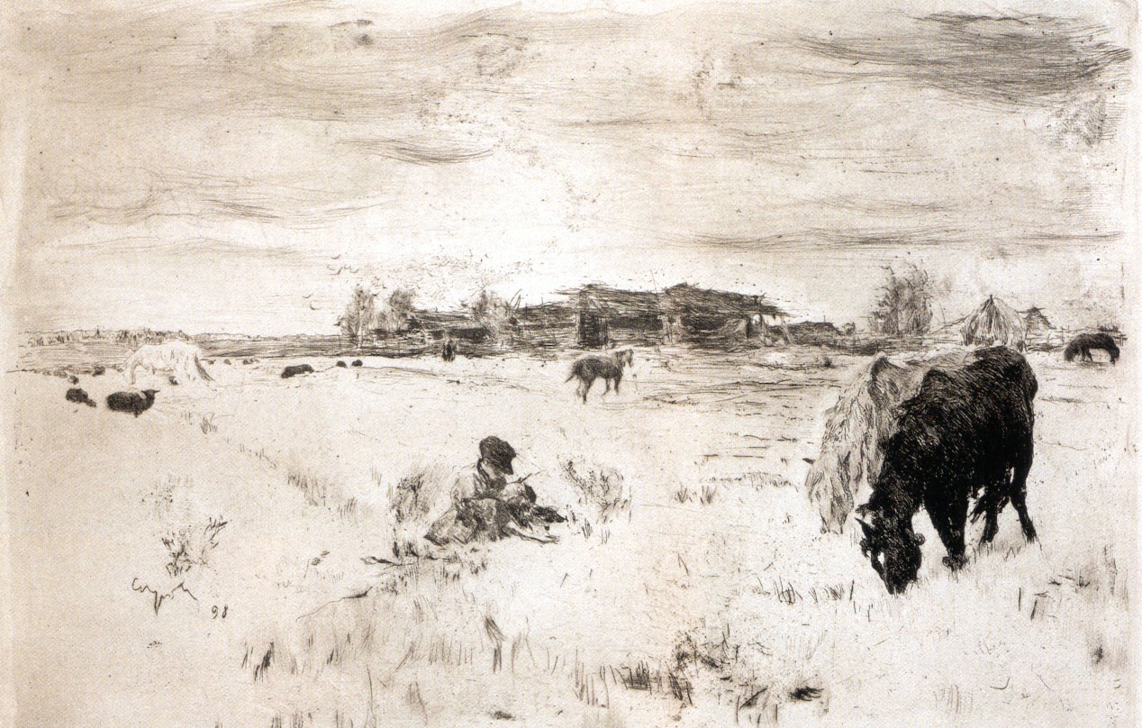 Серов В.. Октябрь. 1898