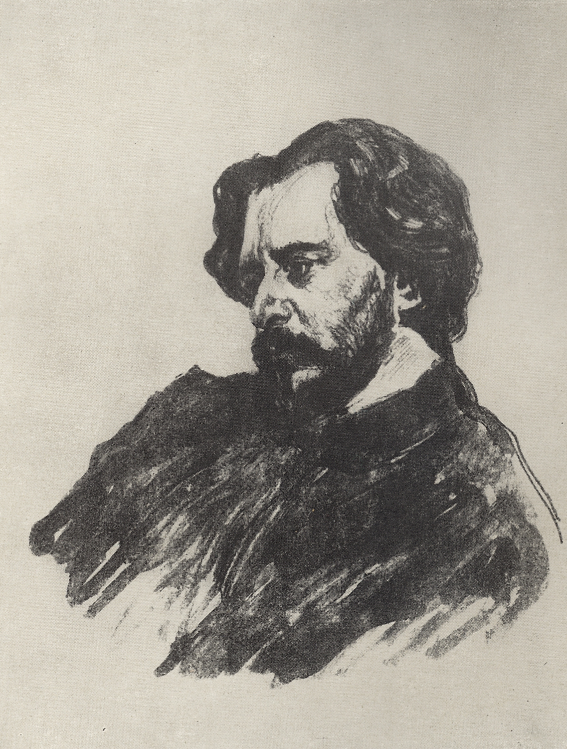 Серов В.. Портрет Л.Н.Андреева. 1907