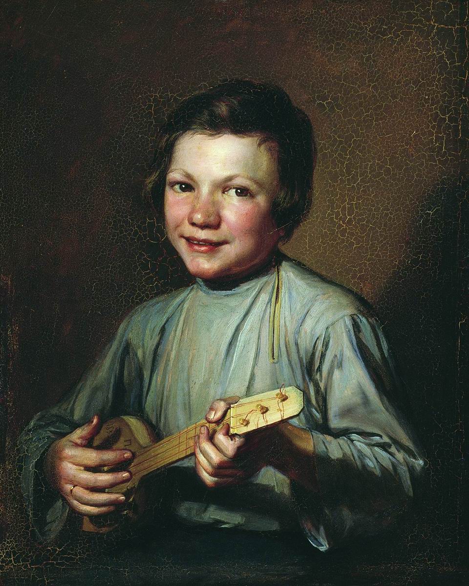 Заболотский П.Е.. Мальчик с балалайкой. 1835