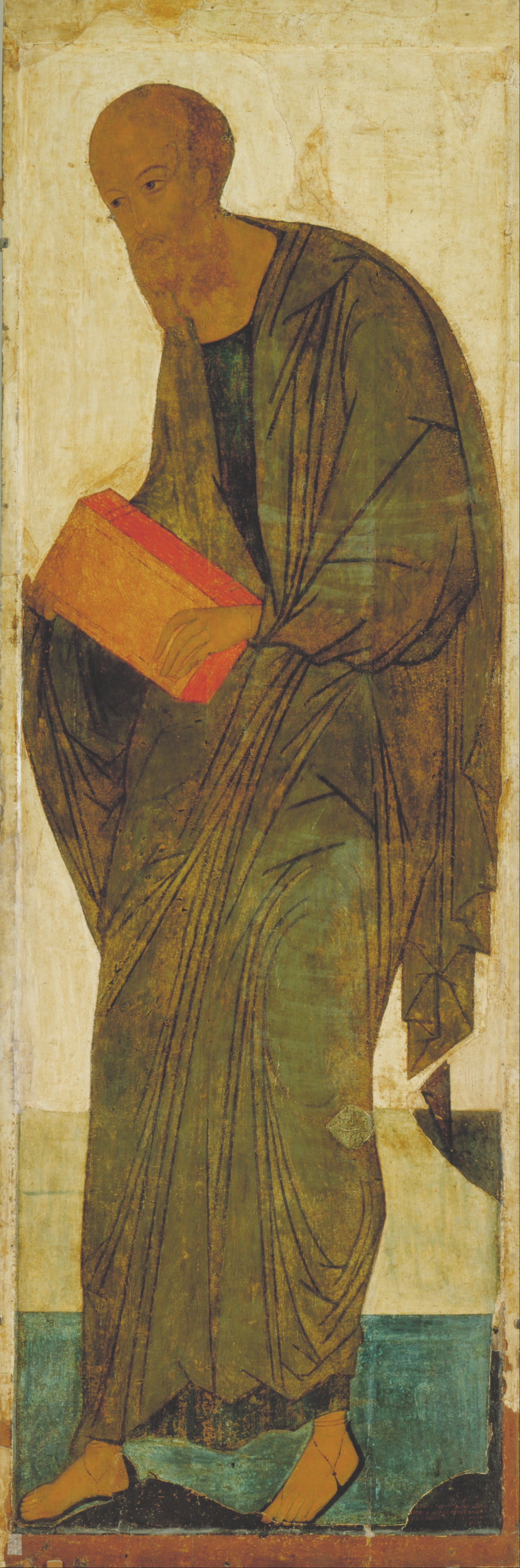 Рублев. Апостол Павел из деисусного чина. Около 1408