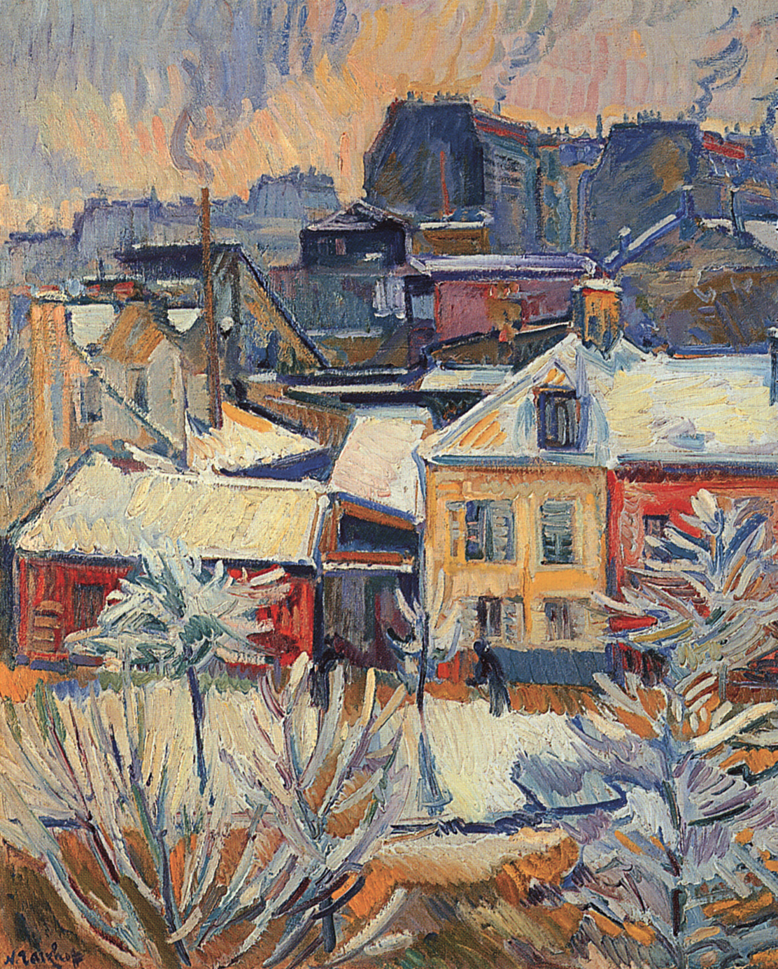 Тархов Н.. Город под снегом. 1909-1910