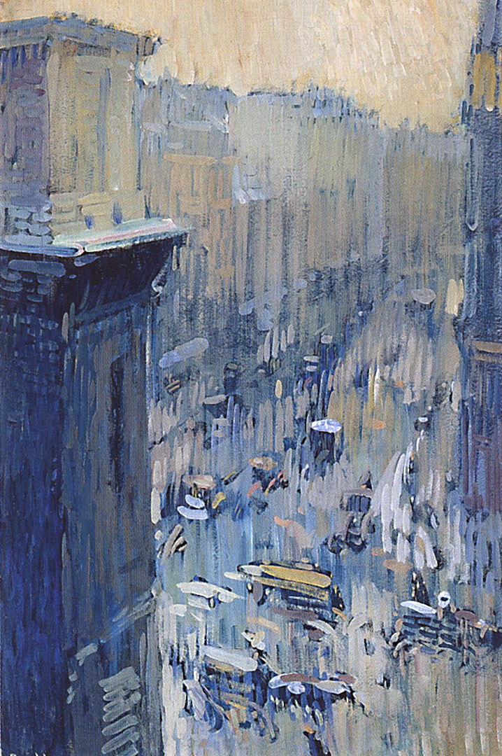 Тархов Н.. Улица парижского предместья Сен-Мартен. 1901