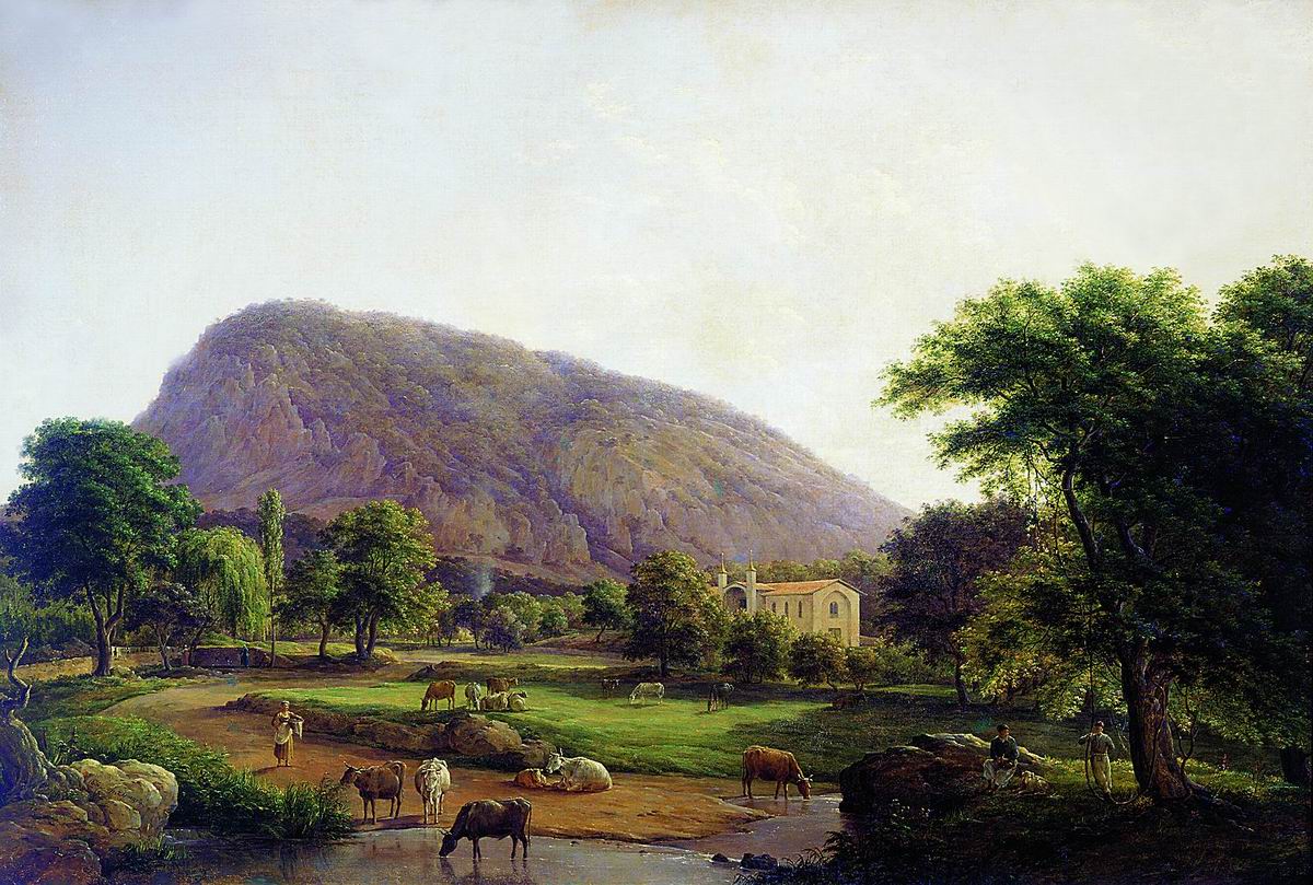Чернецов Н.. Вид у подножия Аю-Даг. 1836