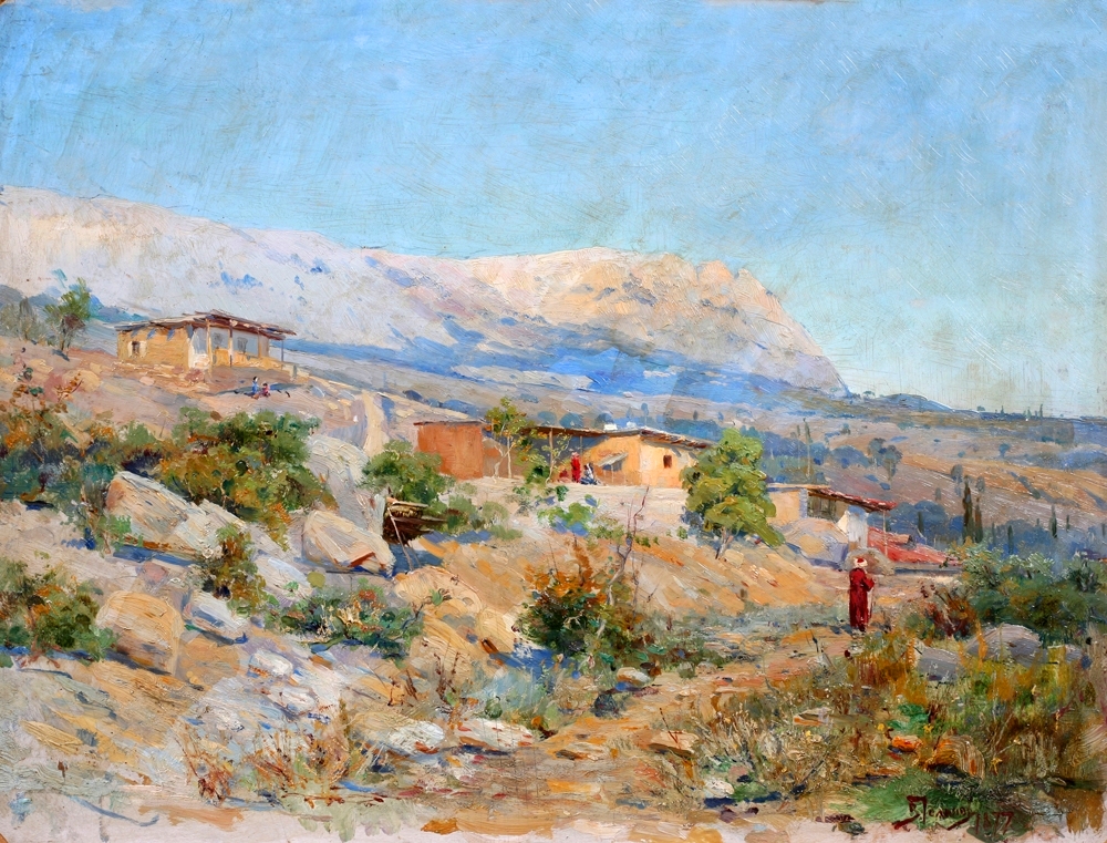 Поленов. Балканский пейзаж. 1877