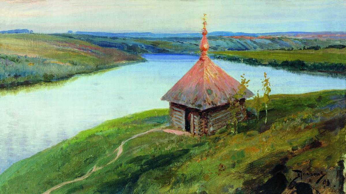 Поленов. Часовня на берегу Оки. 1893