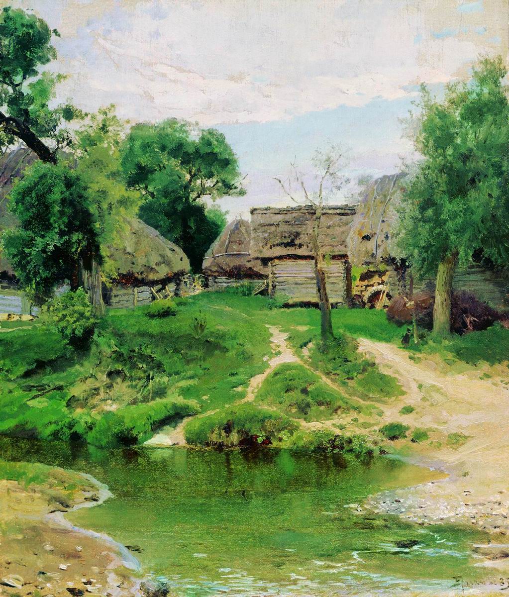 Поленов. Деревня Тургенево. 1885