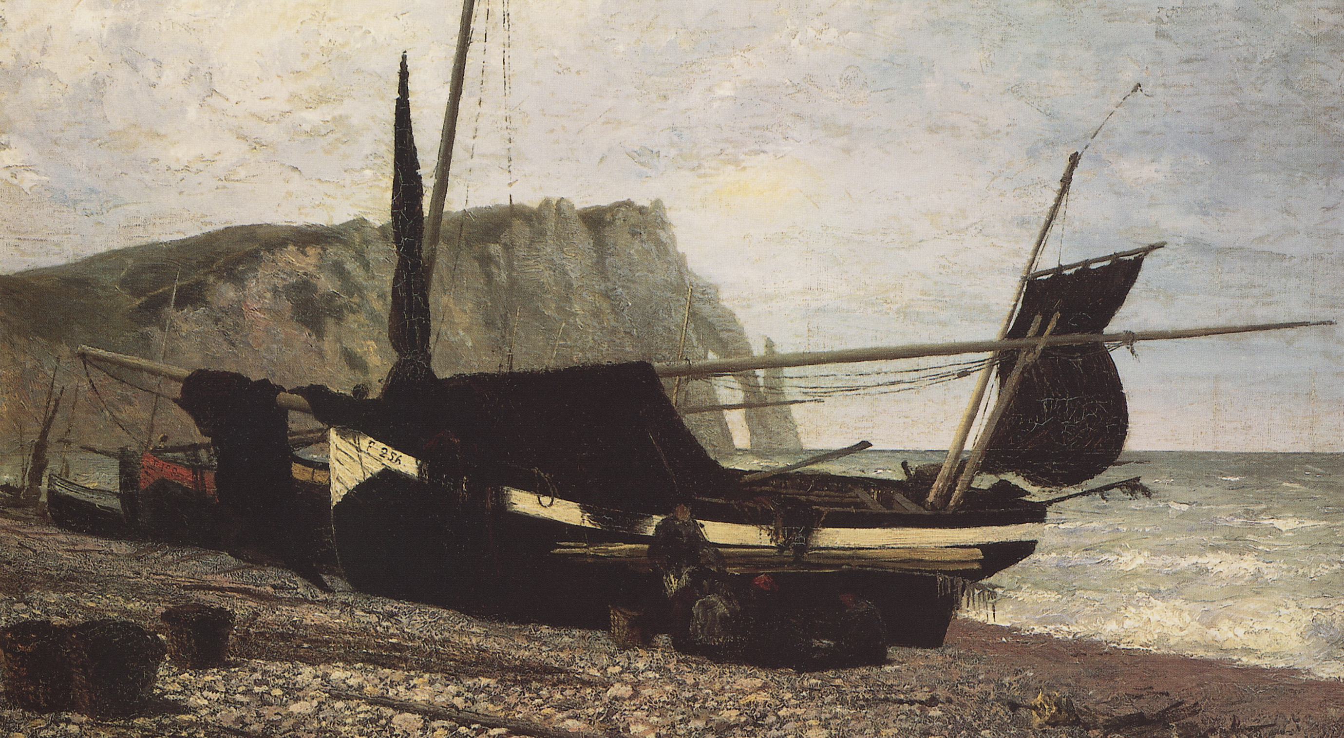 Поленов. Рыбацкая лодка. Этрета. Нормандия. 1874