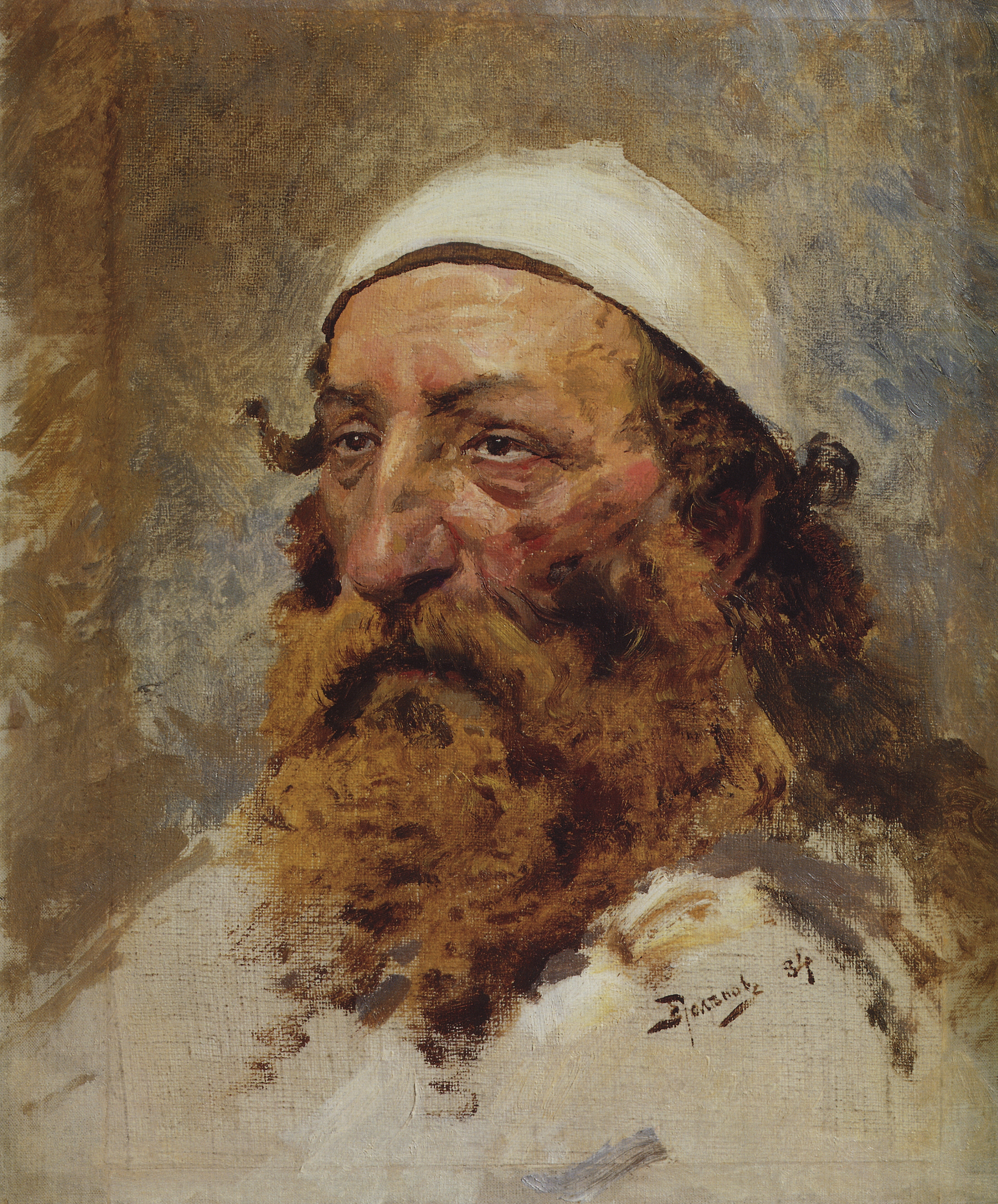 Поленов. Голова еврея. 1884