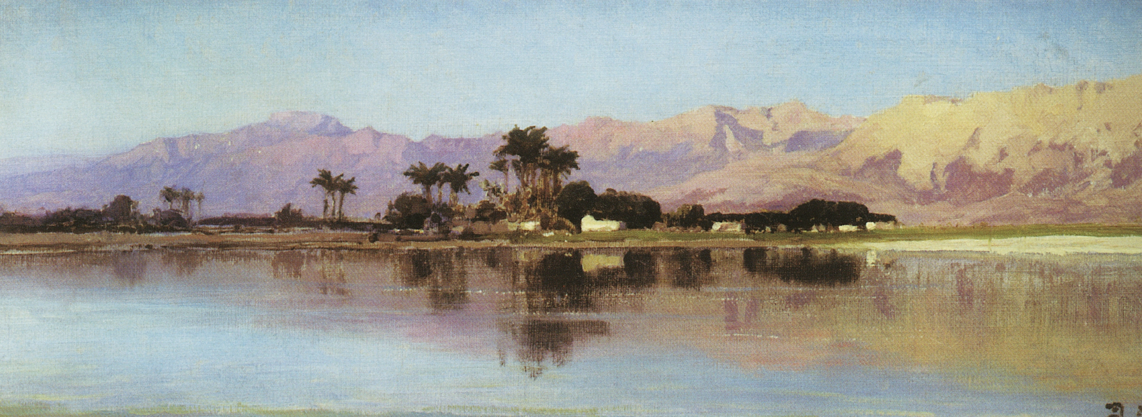 Поленов. Нил у Фиванского хребта. 1881