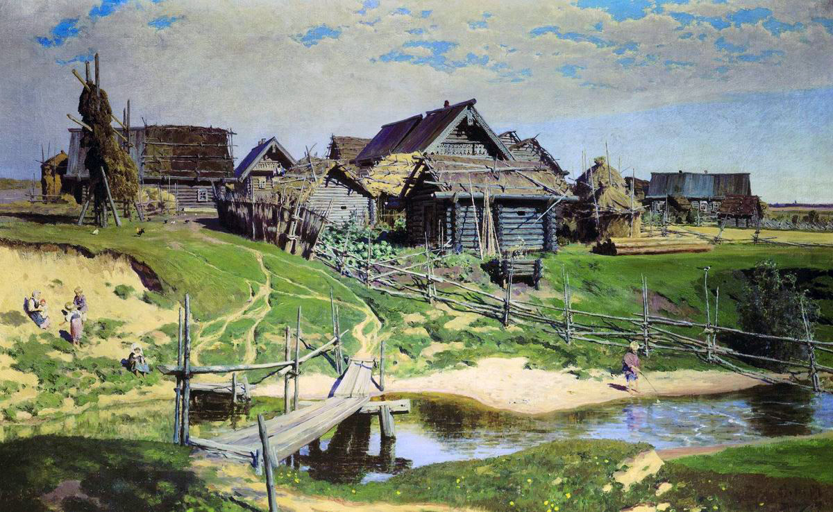 Поленов. Русская деревня. 1889