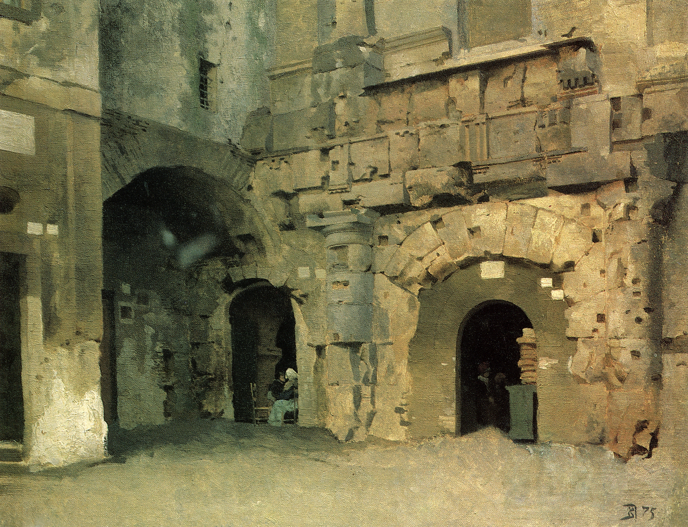 Поленов. Городской пейзаж. 1875