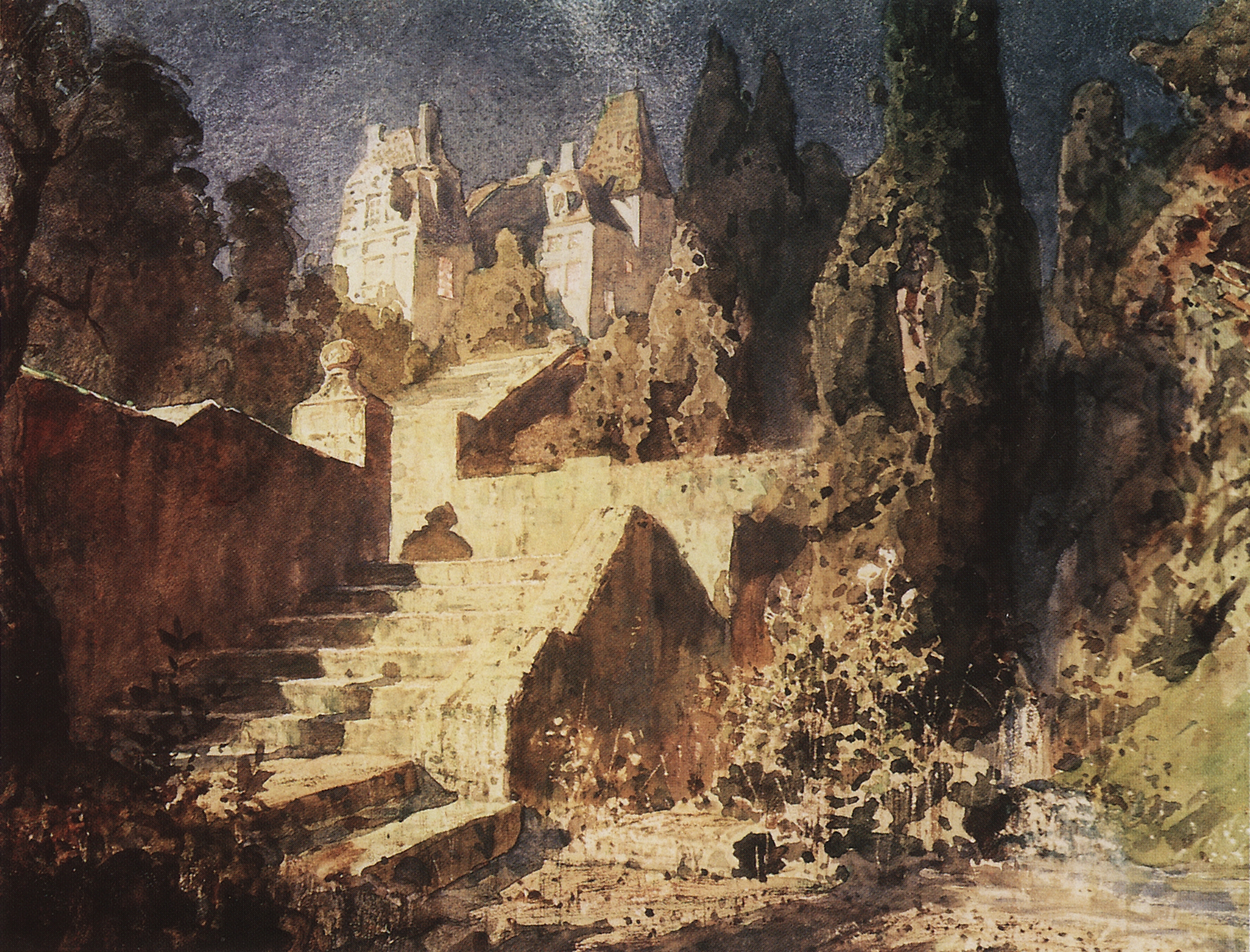 Поленов. Лестница к замку. 1882-1883