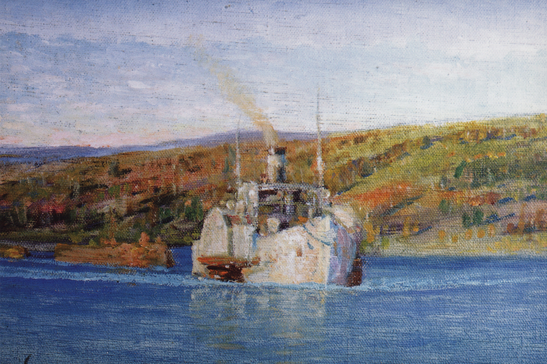 Поленов. Ока. Пароход 