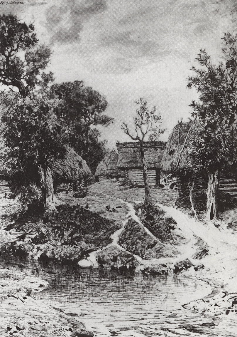 Поленов. Задворки. Деревня Тургенево. 1892