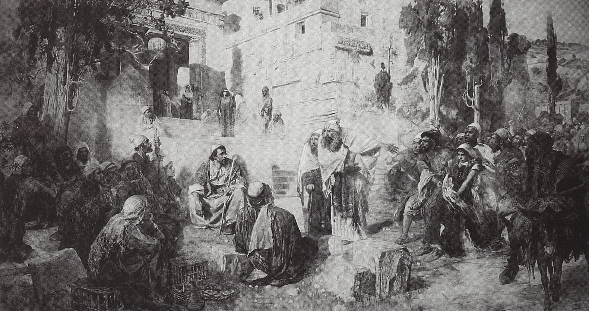 Поленов. Христос и грешница. 1885