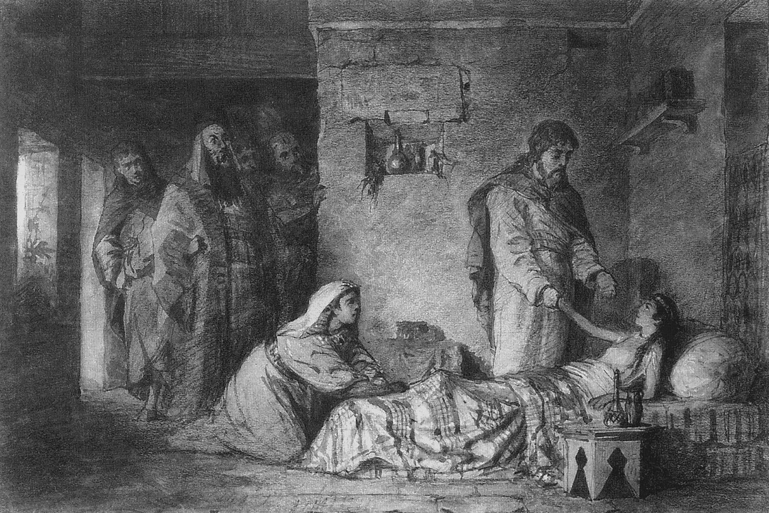 Поленов. Воскрешение дочери Иаира. 1870