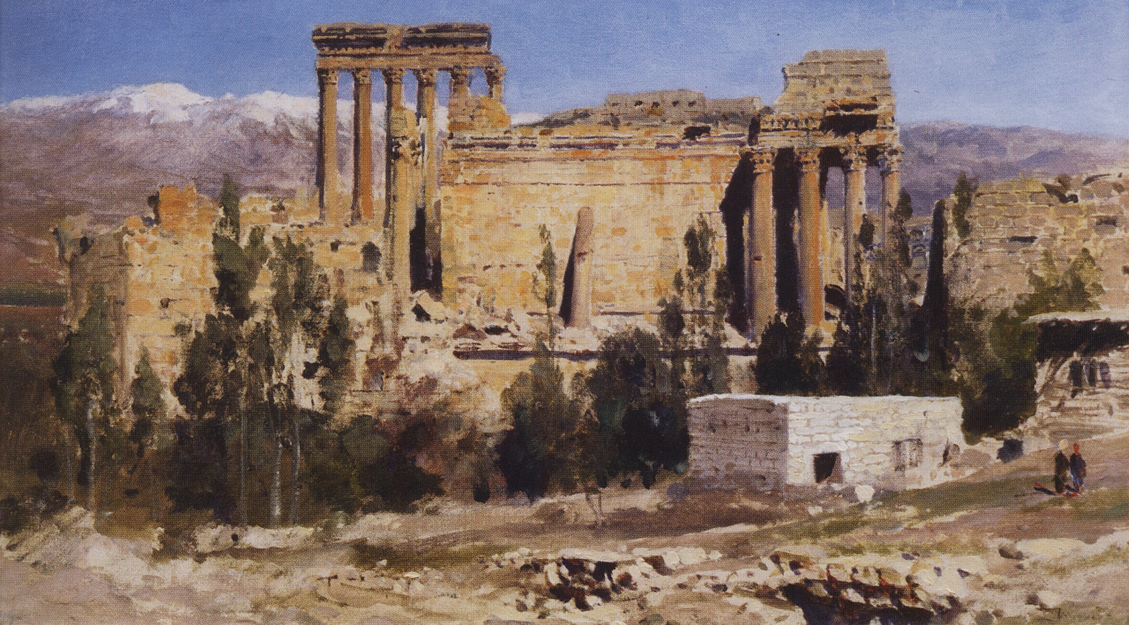 Поленов. Баальбек. Развалины храма Юпитера и храма Солнца. 1882
