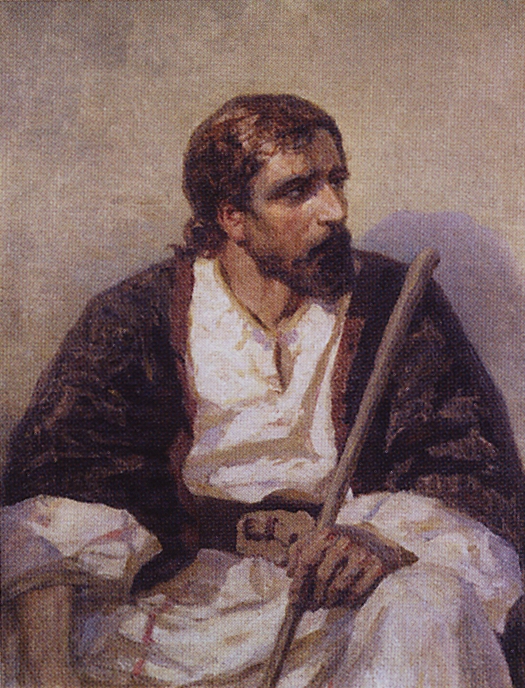 Поленов. Сидящий Христос. 1880-е